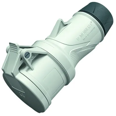 MENNEKES CEE Kupplung 14597 | 5-polig | 16A | 500V | IP54 | Xtra R | Schraubklemme | Kunststoff | grau RAL7030