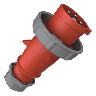 MENNEKES CEE-Stecker 2175B | 32A 4-polig | IP67 | 400-440V 3h | Schraubklemme | Kunststoff | rot