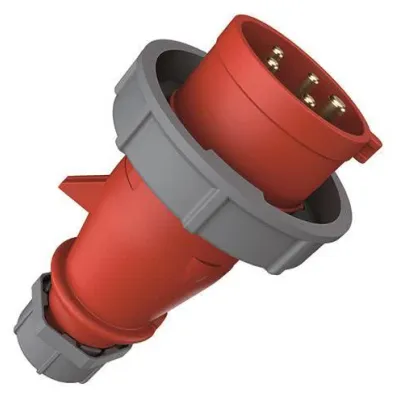 Mennekes CEE-Stecker 300 | 32A 5-polig 6h | IP67 | 400V | gerade Verschraubung | rot