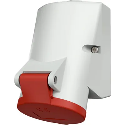 MENNEKES CEE-Wandsteckdose 3331 | 16A 5-polig 6h | 400V IP44 | TwinCONTACT | Aufputz | schraublose Klemme | rot