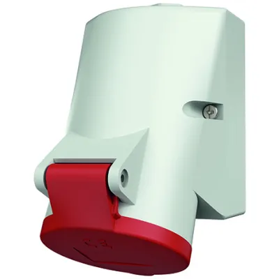 MENNEKES CEE-Wandsteckdose 3331 | 16A 5-polig 6h | 400V IP44 | TwinCONTACT | Aufputz | schraublose Klemme | rot