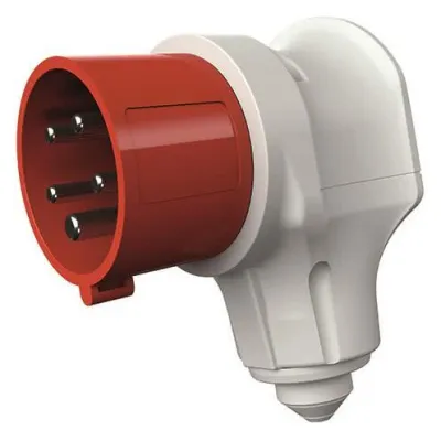 Mennekes CEE-Winkelstecker 3982 | 16A 5-polig | 400V 6h | IP44 | VarioTOP | Schraubklemme | rot