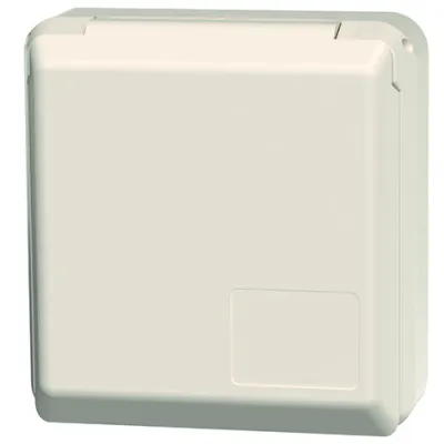 Mennekes Anbausteckdose Cepex 4112 | CEE 16A 3-polig 6h 230V IP44 | Unterputz | perlweiß RAL1013 | blau