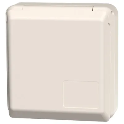 Mennekes Anbaudose 4115 | CEE-Steckdose 16A 5-polig | 400V 6h | IP44 | UP Cepex | perlweiß RAL1013