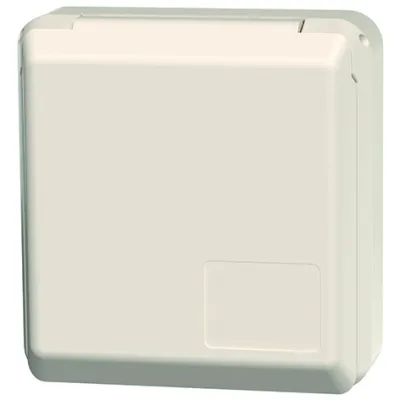 Mennekes CEE-Anbaudose 4120 | 32A 5-polig 400V IP44 | 6h | UP | gerade | für Kabelkanal/Energiesäule | perlweiß RAL1013