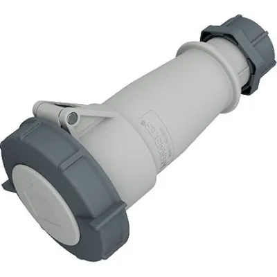 MENNEKES CEE-Kupplung 506 | 5-polig | 32A | IP67 | AM-TOP | Schraubklemme | 1h | >50-500V | grau