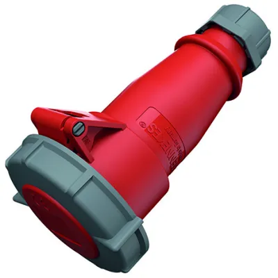 Mennekes CEE-Kupplung 550 | 16A 5-polig 400V IP67 | AM-TOP | Schraubklemme | gerade Ausführung | rot