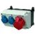 Bild: MENNEKES Steckdosenkombination 910007 | AMAXX | 1x CEE 16A 5p 400V | 2x Schuko | IP44 | Wandmontage | Kunststoff | grau