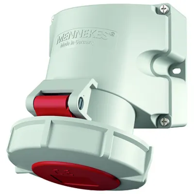 Mennekes CEE Wandsteckdose 9570 | 32A 5-polig | Aufputz | 6h | 400V IP67 | Schraubklemme | rot