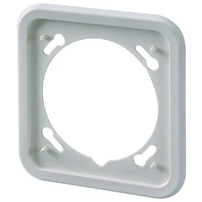 Mennekes Abdeckrahmen Cepex 1-fach 41423 | Wandrahmen für Geräteeinbaukanal | Kunststoff | alpinweiß RAL 9010
