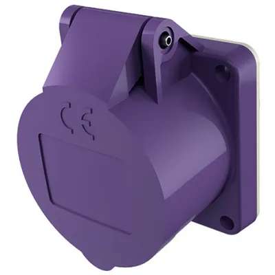 MENNEKES CEE Anbaudose 603 | 16A 2-polig | 20-25V | IP44 | Schraubklemme | Kunststoff | violett
