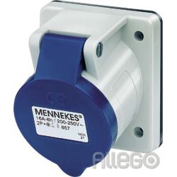 Mennekes Anbaudose 857 16A 3polig 6h 230V IP44 Mennekes Anbaudose 857 16A 3polig