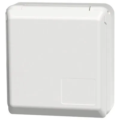 Mennekes Anbausteckdose 4262 | CEE 16A 5-polig | 6h 400V IP44 | ballwurfsicher DIN 18032 | alpinweiß RAL 9010