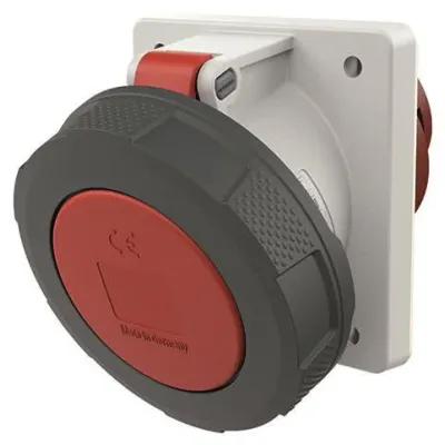 Mennekes CEE-Anbausteckdose 209A | 5-polig 63A 400V 6h IP67 | Schraubklemme | abgewinkelt | rot