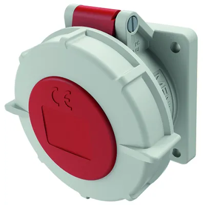 Mennekes CEE Anbaudose 1131 | 16A 5-polig 6h | 400V | IP67 | TwinCONTACT | schraubenlos | Kunststoff | rot