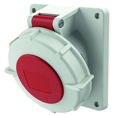 Mennekes CEE-Anbaudose 3485 | 16A 5-polig | 400V 6h | IP67 | TwinCONTACT | schraubenlos | Kunststoff | rot