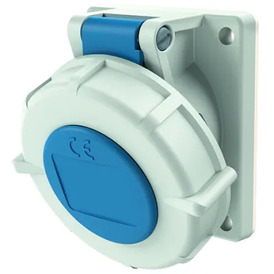 Mennekes Anbaudose TwinCONTACT 1701 | CEE-Steckdose 16A 3-polig 6h | IP67 | schraubenlose Klemme | 230V | blau
