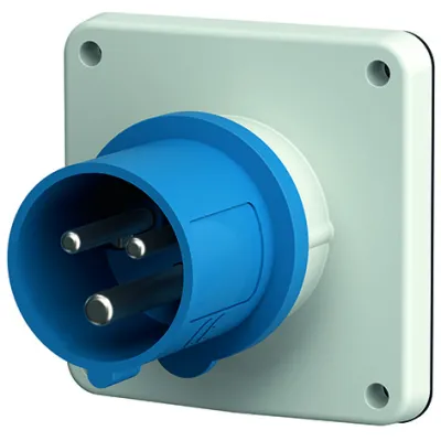 MENNEKES Anbaustecker 812 | CEE Gerätestecker 3-polig 16A 230V 6h | IP44 | Schraubklemme | Kunststoff | blau