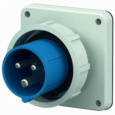 MENNEKES Anbaugerätestecker 826 | CEE-Stecker 3-polig 16A 230V 6h | IP67 | Schraubklemme | Kunststoff | blau