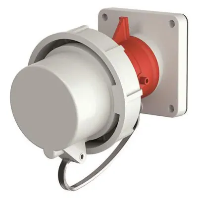 MENNEKES Anbaugerätestecker 1254 | CEE-Stecker 5-polig | 32A | 400V | IP67 | abgewinkelt | Schraubklemme | rot