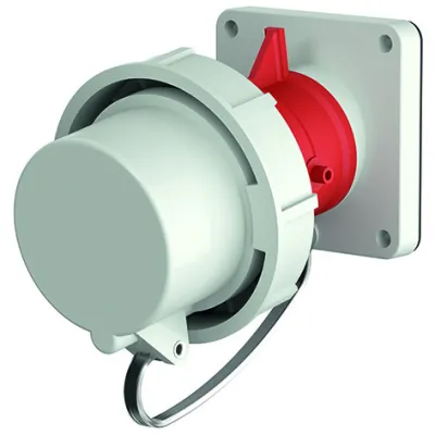 MENNEKES Anbaugerätestecker 1259 | CEE-Stecker 5-polig 63A 400V | IP67 | 6h | abgewinkelt | Kunststoff | rot