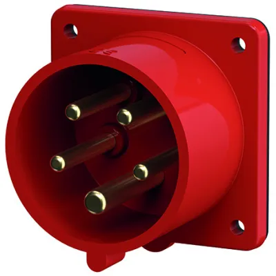 MENNEKES Anbaugerätestecker 1409 | CEE Stecker 5-polig | 32A | 400V | IP44 | 6h | Schraubklemme | Rot