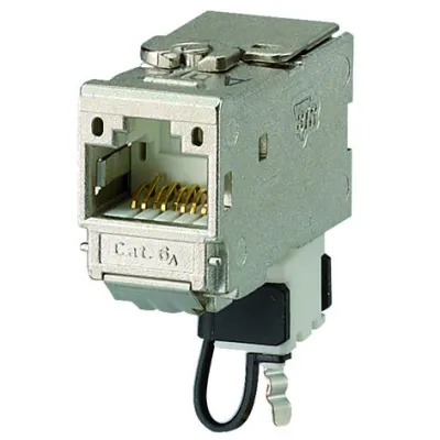 MENNEKES Datenmodul RJ45 Cat.6 | 41455 | 2x RJ45 Buchse | LSA Anschluss | IP44 | 270° abgewinkelt