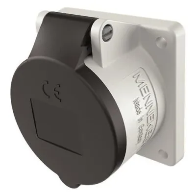 MENNEKES CEE-Anbaudose 22237 | 32A 4-polig 500V | IP44 | 7h Uhrzeitstellung | Schraubklemme | Kunststoff | schwarz