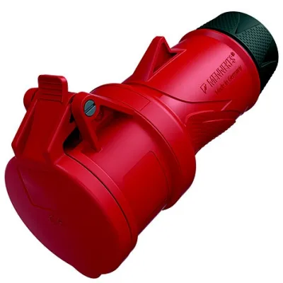 MENNEKES CEE Kupplung 14506 | 16A 4-polig | 400V | IP54 | PowerTOP Xtra | Schraubklemme | Kunststoff | rot 6h