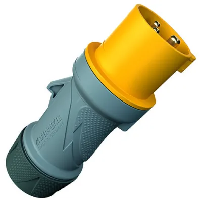 MENNEKES CEE Stecker 13501 | 16A 3-polig | 110V 4h | IP54 | Schraubklemme | PowerTOP Xtra | gelb