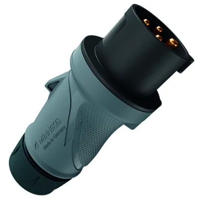 MENNEKES CEE Stecker 13517 | 32A 4-polig | 500V | IP54 | PowerTOP Xtra | Schraubklemme | gerade | schwarz