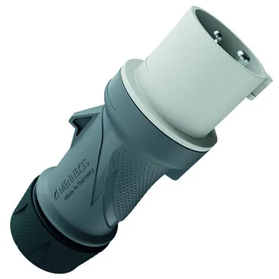 MENNEKES CEE Stecker 13589 | 16A 3-polig | PowerTOP Xtra R | IP54 | 3h | 250V | Schraubklemme | Kunststoff | grau