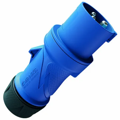 MENNEKES CEE-Stecker 13551 | PowerTOP Xtra R | 16A 3-polig 230V IP54 | Schraubklemme | gerade | blau