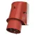 Bild: MENNEKES Wandstecker 3298 | CEE-Aufbaugerätestecker 5-polig 32A 400V IP44 | 6h | Schraubklemme | Kunststoff | rot