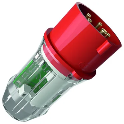 Mennekes Drehfeldprüfer 1415 | CEE-Prüfstecker 32A 5-polig 400V 6h | IP44 | Phasenrichtungsanzeiger | rot