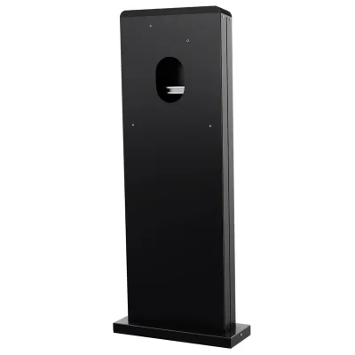 MENNEKES Edelstahlsäule 18632SW für AMTRON Twincharge | rostfrei | 1463 mm | Sockelmontage | schwarz