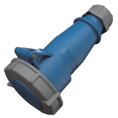 Mennekes CEE-Kupplung 540 | 16A 3-polig | IP67 | 230V 6h | gerade Ausführung | Schraubklemme | blau