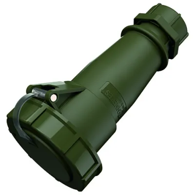 MENNEKES CEE-Kupplung 24785 | 5-polig 32A | 400V IP67 | Schraubklemme | gerade | 6h | Kunststoff | rot