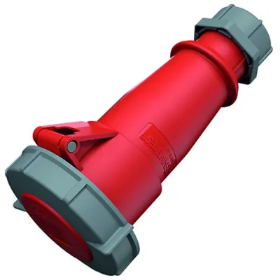 Mennekes CEE-Kupplung 562 | 32A 5-polig 6h 400V | IP67 | Schraubklemme | gerade | rot