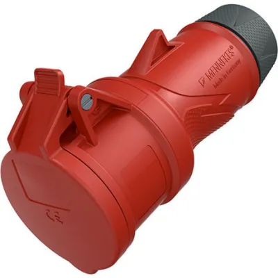 Mennekes Kupplung Xtra 14510 | CEE-Kupplung 16A 5-polig 400V IP44 | Schraubklemme | PowerTOP Xtra | rot