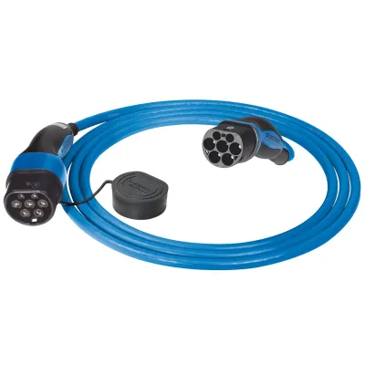 MENNEKES Ladekabel Mode 3 Typ 2 | 36433 | 3,7 kW | 20A 1-phasig | 7,5m | E-Auto Ladeleitung | robust | AC | gerade | schwarz