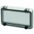 Bild: MENNEKES Scharnierfenster 40978 für 8 TE | Sichtfenster Kunststoff | Rauchglas | 92x162x30 mm | elektrograu | IP44