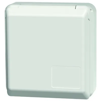 Mennekes Schuko-Anbaudose Cepex 4979 | 16A 2p+E | 230V | IP44 | Aufputz Steckdose | alpinweiß RAL 9010