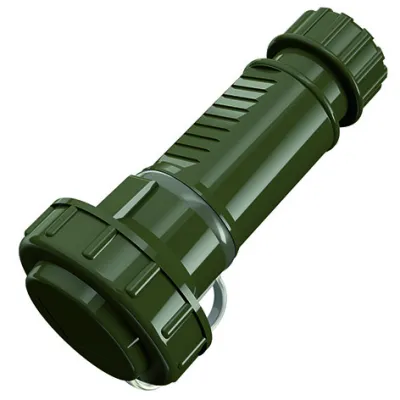 Mennekes Schutzkontakt-Kupplung 10834 | SCHUKO Kupplung 16A 2P+E 230V | IP68 | gerade | Schraubklemme | bronzegrün