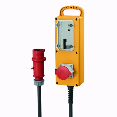 MENNEKES Steckdosenleiste EverGUM 7112305 | 1x CEE 32A 5p 400V | PRCD-S IP44 | tragbar | Gummi | 2m Zuleitung | gelb