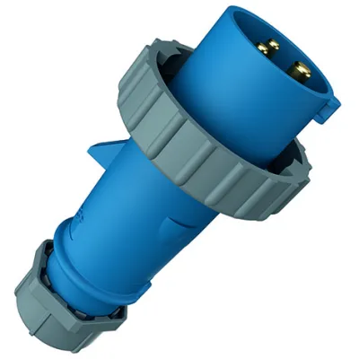 Mennekes CEE-Stecker 278 | 3-polig | 16A | IP67 | 230V | AM-TOP | Schraubklemme | 6h | gerade Ausführung | blau