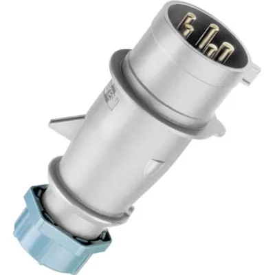 MENNEKES CEE-Stecker 2678 | 5-polig | 32A | >50V | IP44 | Schraubklemme | gerade | Kunststoff | grau