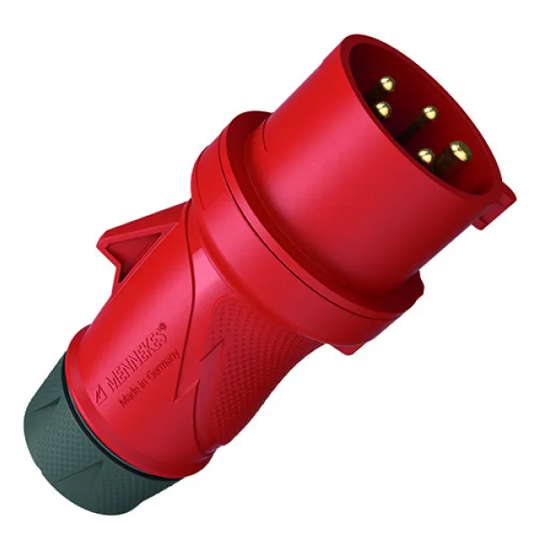 Mennekes CEE-Stecker 13523 PowerTOP Xtra S | 32A 5-polig 6h | 400V | IP44 | schraublose Klemme | rot