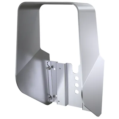 MENNEKES Schutzdach für Wallbox AMTRON 18555 | Wetterschutzdach Wandmontage | Edelstahl V2A | 495x300x240mm | silber