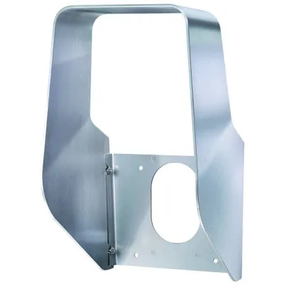 MENNEKES Schutzdach AMTRON 18559 | Wetterschutz für Wallbox | Edelstahl V2A | für Edelstahlsäule | 495x300x240 mm